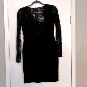 NWT Charlotte Russe Black Lace Dress